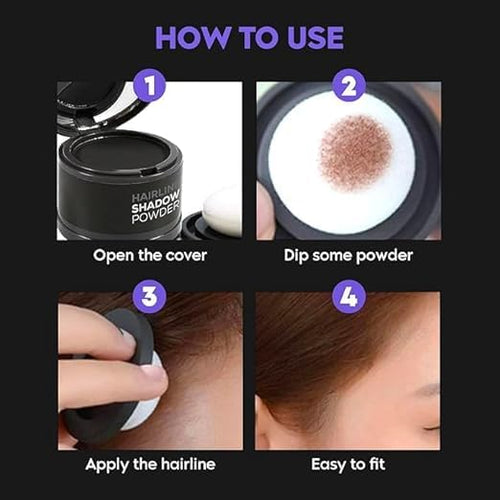 Hairline Root Touch Up Powder – Instant Hair Coverage