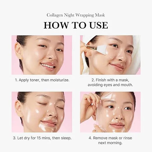 Medicube Collagen Overnight Wrapping Peel Off Facial Mask – Pack of 1